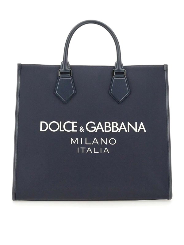DOLCE & GABBANA: Bolsos Shopping - Bolso Shopping - Azul