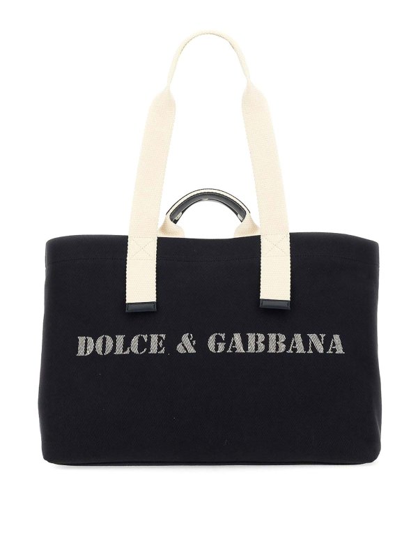 DOLCE & GABBANA: Handtaschen - Shopper - Blau