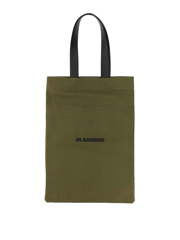 JIL SANDER: Handtaschen - Shopper - Grün