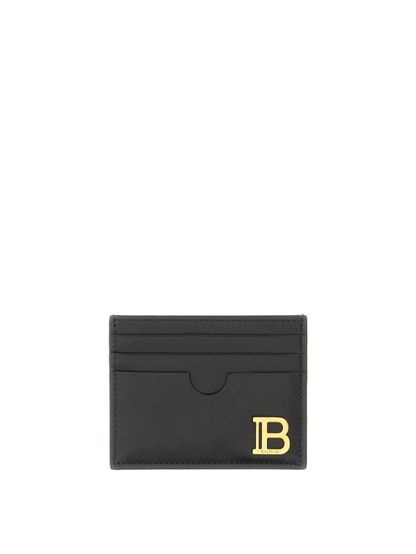 Balmain: wallets & purses - Card Holder With Logo