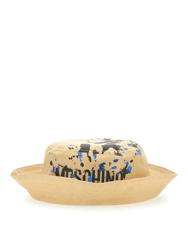 MOSCHINO: hats & caps - Bucket Hat With Logo