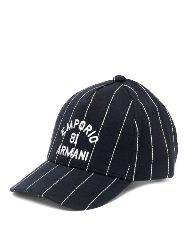 EMPORIO ARMANI: hats & caps - Baseball Hat Stripes