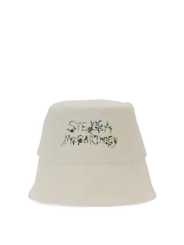 STELLA McCARTNEY: hats & caps - Bucket Hat With Logo