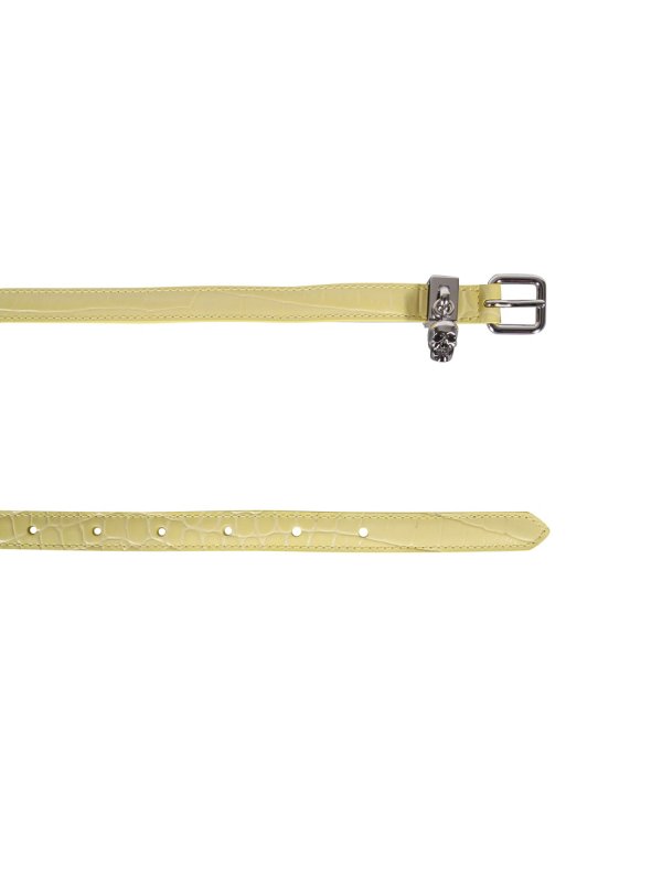 ALEXANDER MCQUEEN: belts online - Double Belt With Skull And Pav