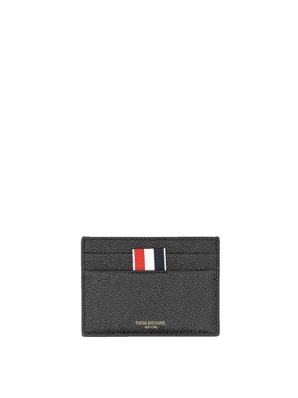 THOM BROWNE: wallets & purses - Pebble Grain Leather Wallet