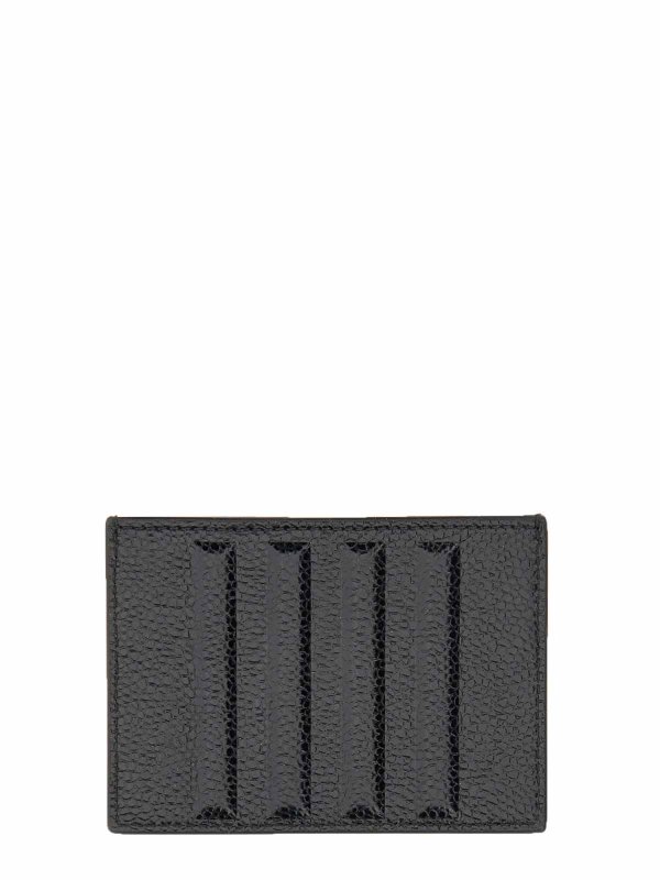 THOM BROWNE: wallets & purses online - Pebble Grain Leather Wallet