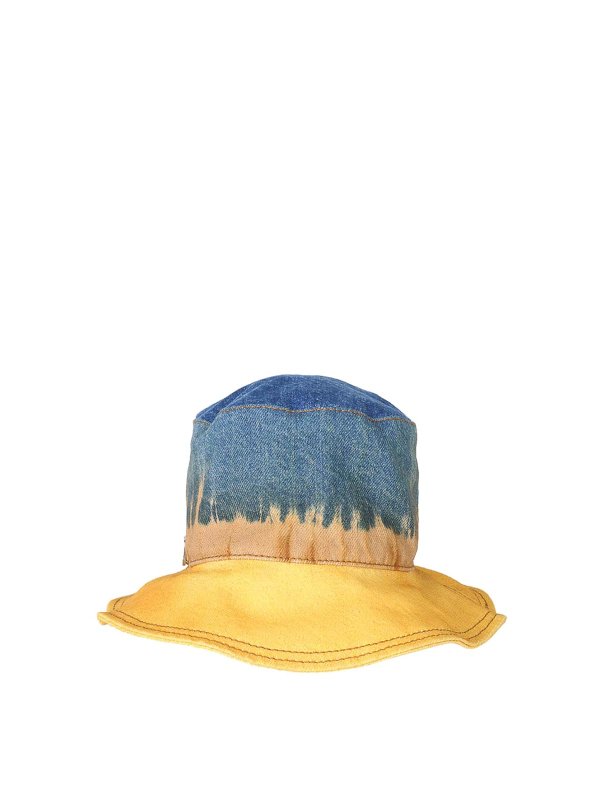 ALBERTA FERRETTI: hats & caps - Bucket Hat With Tie Dye Print