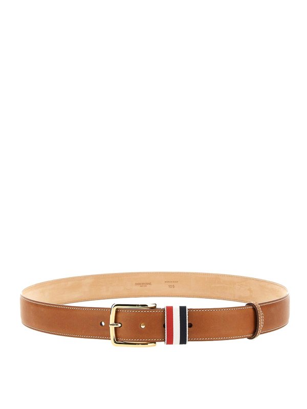 THOM BROWNE: belts - Belt With Rwb Loop