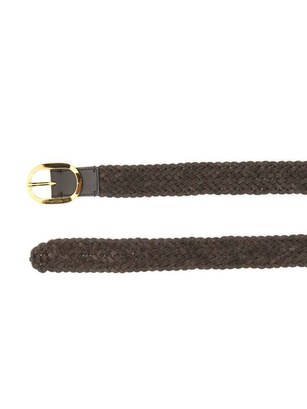 The Best Shops TOM FORD: belts - Woven Leather Belt