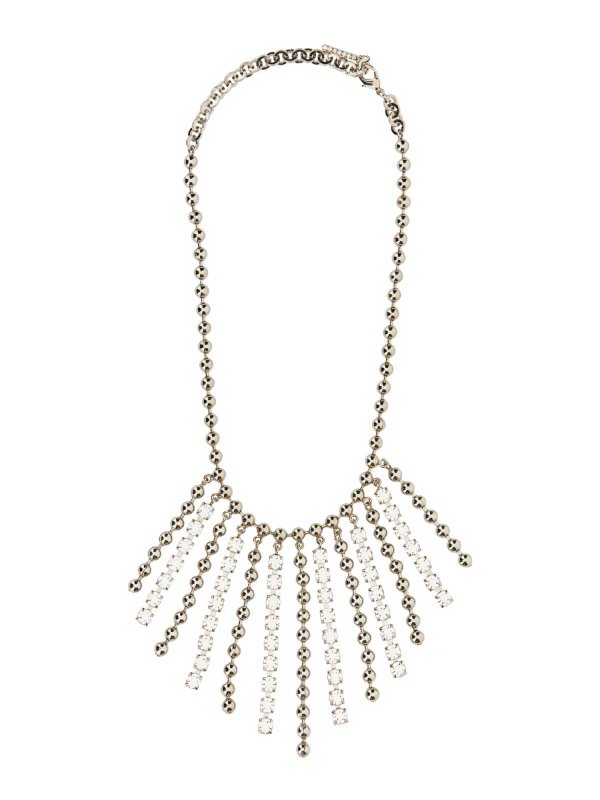 ALESSANDRA RICH: Necklaces & Chokers online - Crystal And Chain Necklace With Bangs