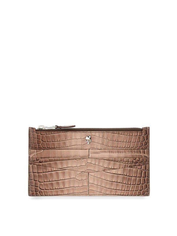 ALEXANDER MCQUEEN: wallets & purses - Flat Wallet With Zipper