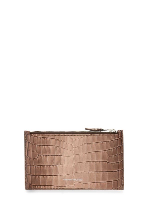 ALEXANDER MCQUEEN: wallets & purses online - Flat Wallet With Zipper