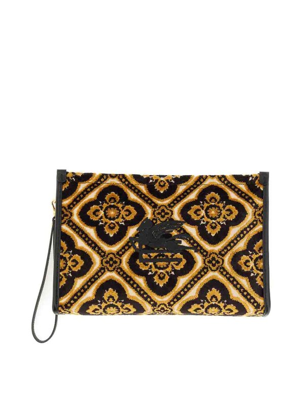 ETRO: Bolso clutch - Riñonera - Negro
