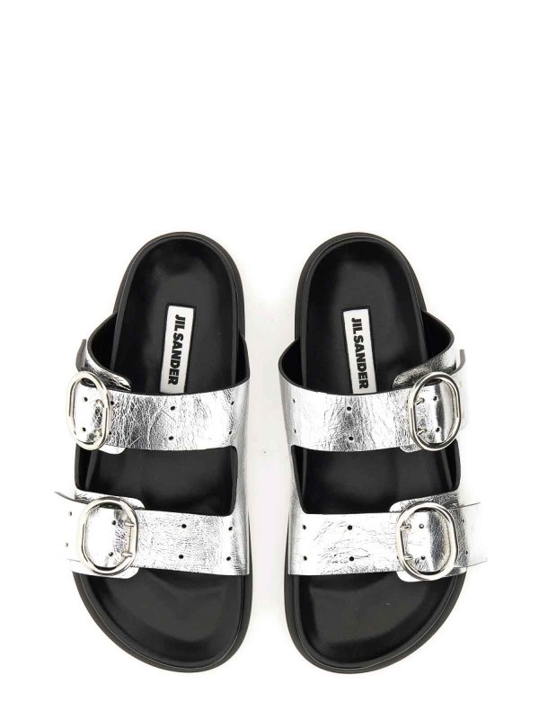 JIL SANDER: Sandales online - Sandales - Argent