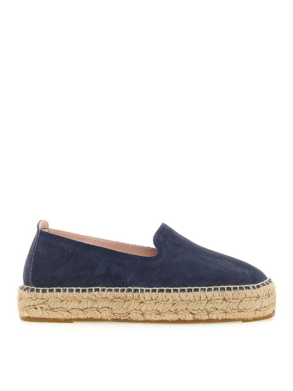 MANEBI: flat shoes - Leather Espadrilles