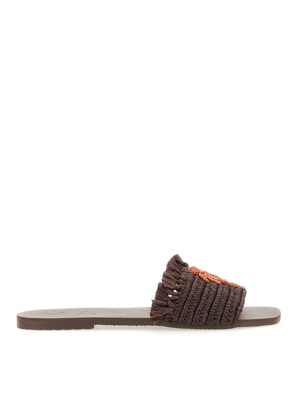 MANEBI: sandals - Sandal With Logo