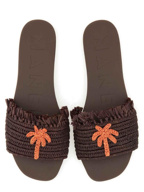 Sandal With Logo shop online: MANEBI