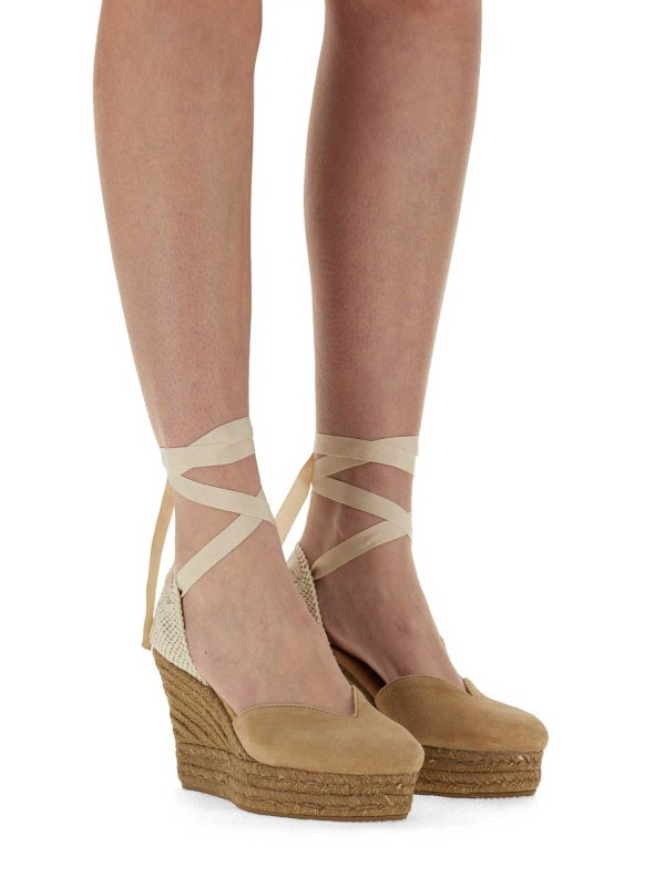 MANEBI: espadrilles online - Wedge Espadrilless