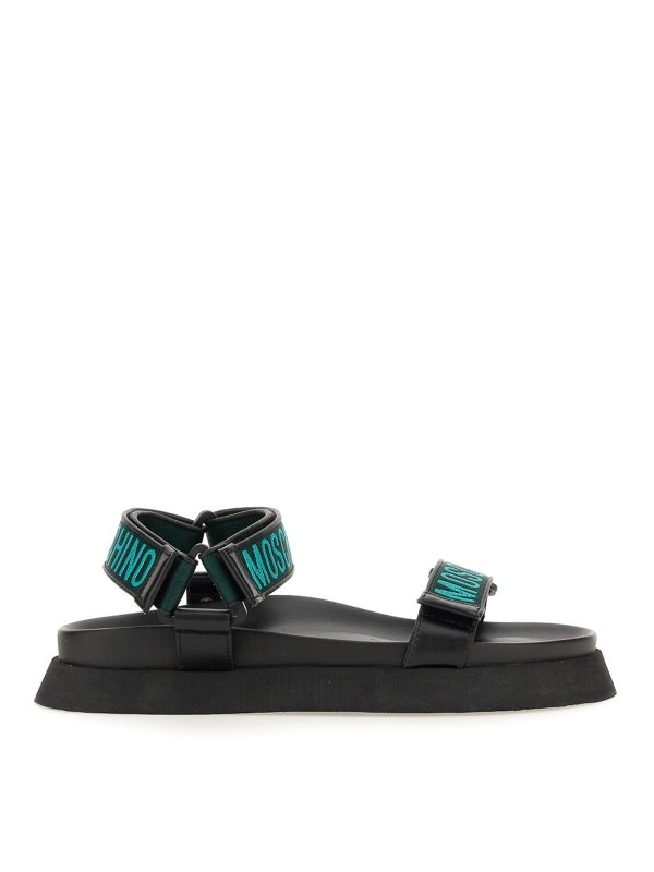 MOSCHINO: sandali - Sandalo Con Logo
