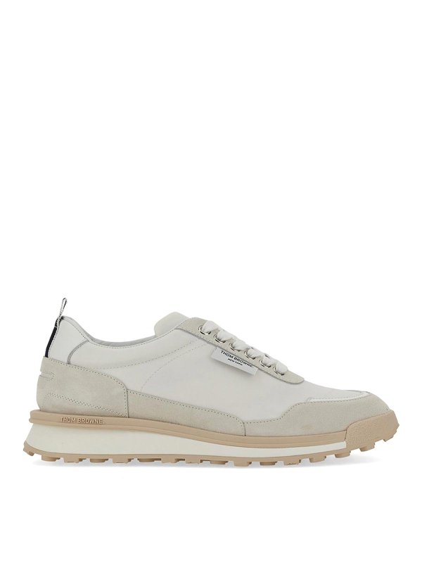 THOM BROWNE: Chaussures de sport - Baskets - Blanc