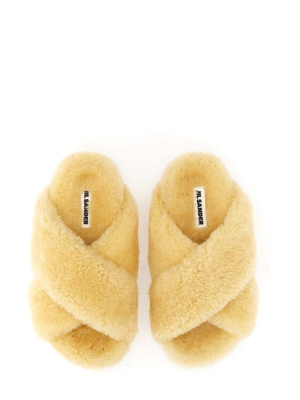 JIL SANDER: sandals online - Shearling Sandal