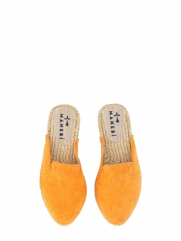 MANEBI: mules shoes online - Mules In Suede Hamptons