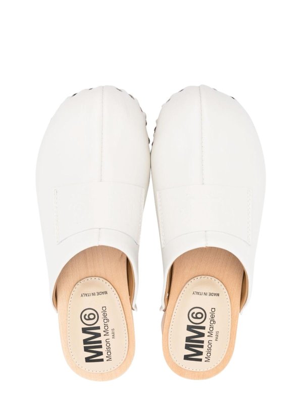 MM6 MAISON MARGIELA: mules shoes online - Wooden Closed Toe Clogs