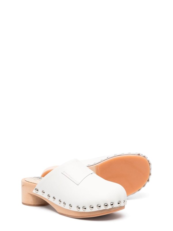 The Best Shops MM6 MAISON MARGIELA: mules shoes - Wooden Closed Toe Clogs