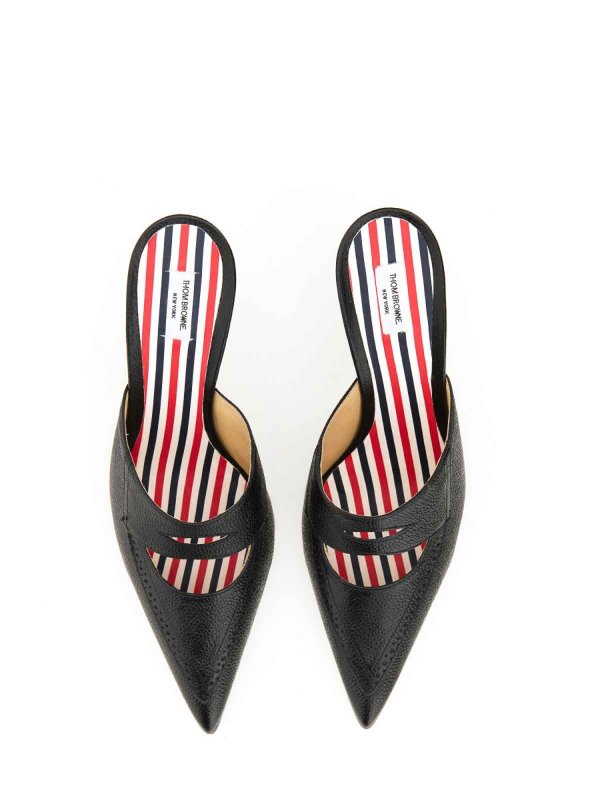Mules - Schwarz shop online: THOM BROWNE