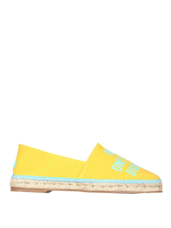 DSQUARED2: espadrillas - Espadrillas in tela organica