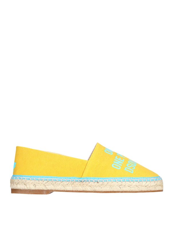 DSQUARED2: flat shoes - Organic Canvas Espadrilles