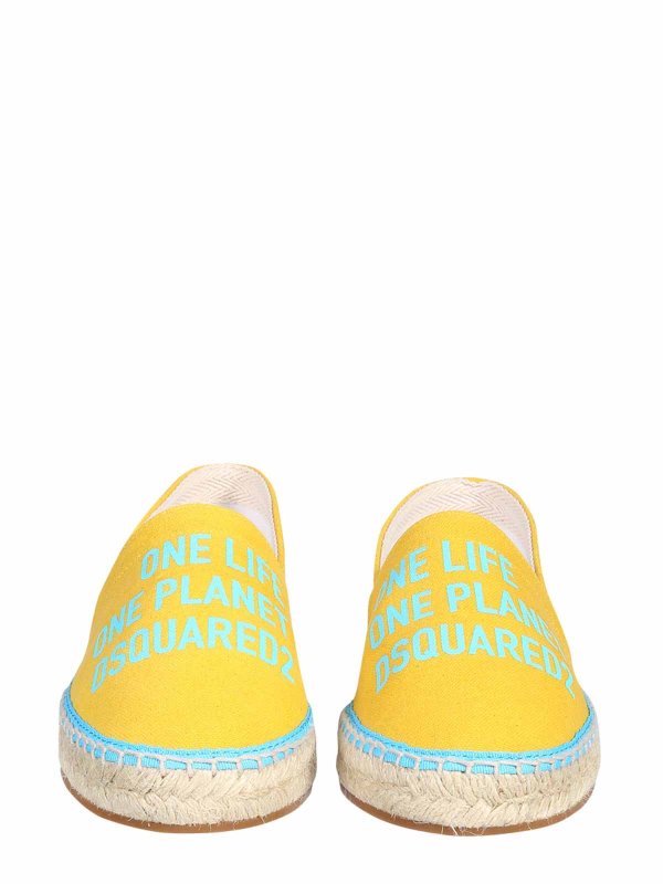 DSQUARED2: flat shoes online - Organic Canvas Espadrilles