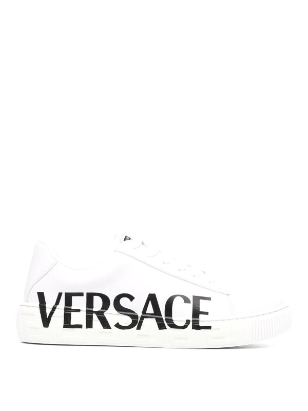 VERSACE: Chaussures de sport - Baskets - Blanc