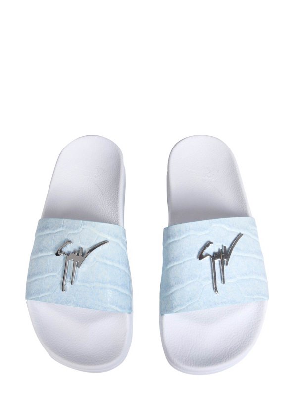 GIUSEPPE ZANOTTI: sandals online - Slide sandalss With Logo