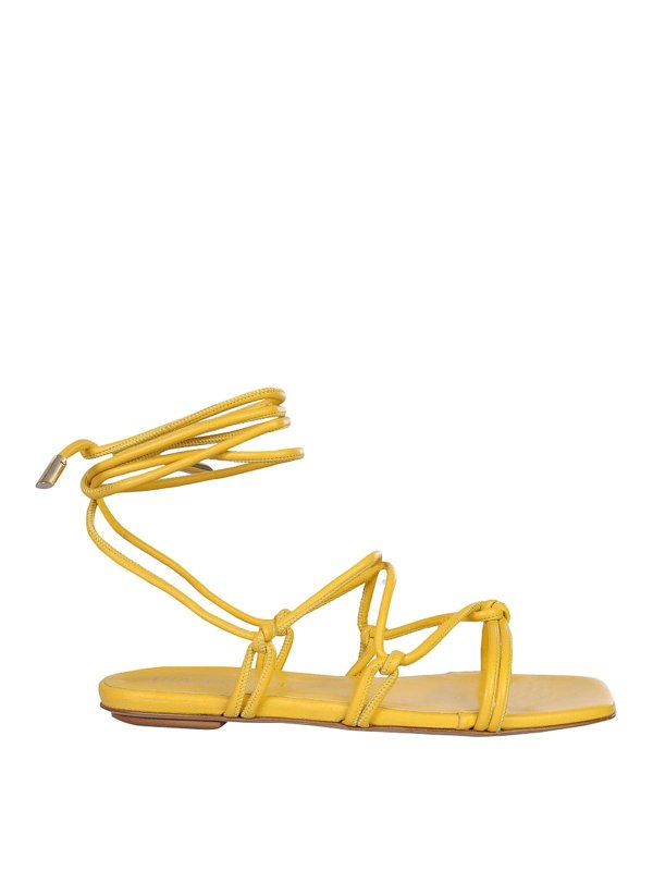 GIA BORGHINI: Sandalen - Sandalen - Gelb