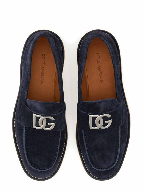 DOLCE & GABBANA: Mocasines y Zapatillas online - Mocasines - Azul
