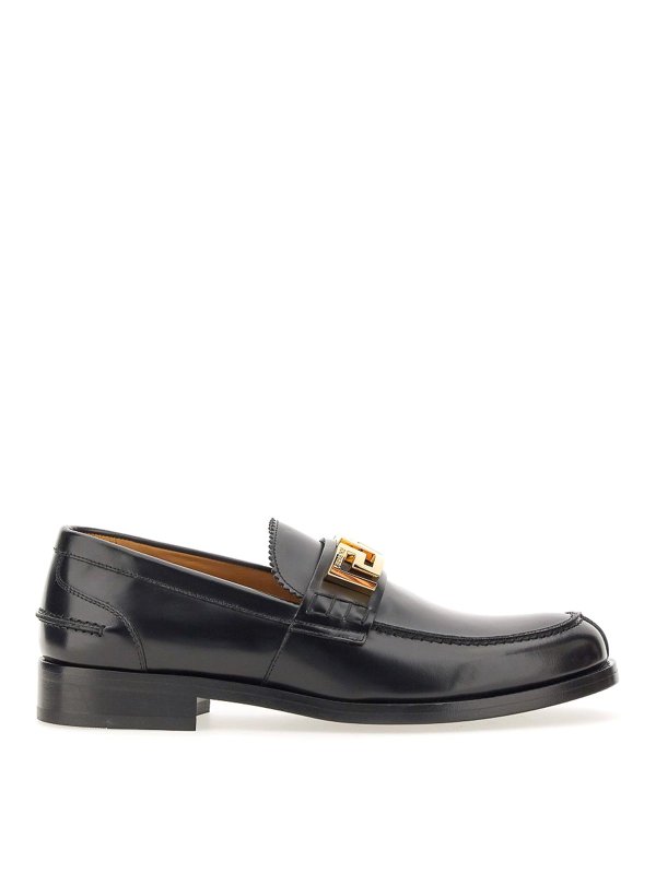 VERSACE: Mocassins & Chaussures bateau - Mocassins - Noir