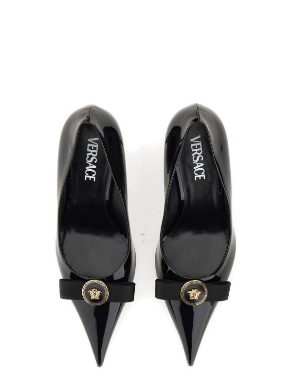 VERSACE: court shoes online - Gianni Ribbon Pumps