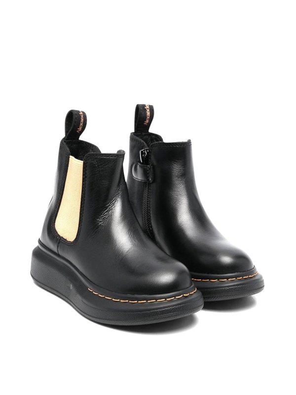 ALEXANDER MCQUEEN: ブーツ - ブーツ - 黒