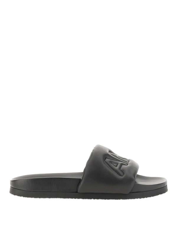 AMBUSH: sandals - Leather Slide Sandal