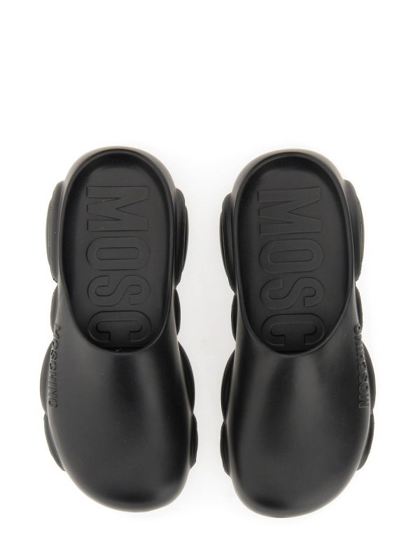MOSCHINO: mules shoes online - Rubber Teddy Sole Mules