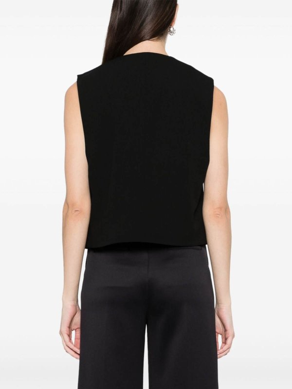 Open-front wool waistcoat shop online: AMI PARIS