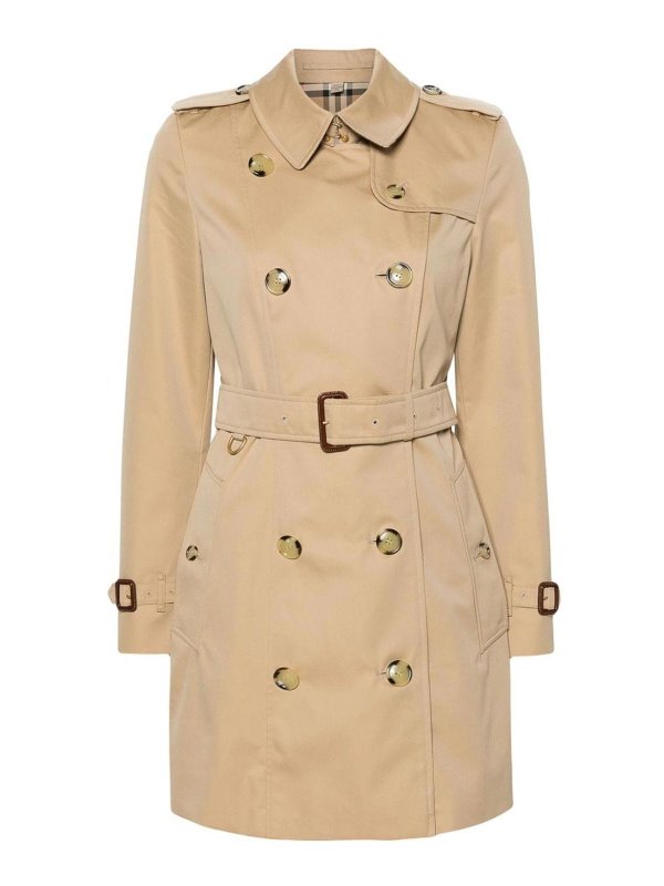 BURBERRY: trench coats - Double-breasted trench coat