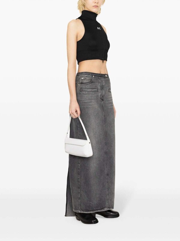 Courreges: casual jackets online - Logo-patch cropped jacket