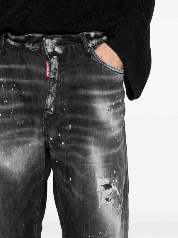 DSQUARED2 buy online Big brother distressed-finish jeans