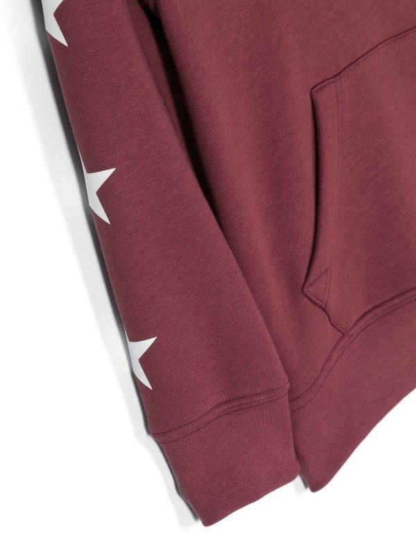 The Best Shops GOLDEN GOOSE: Sweatshirts & Sweaters - Star-print cotton-blend hoodie