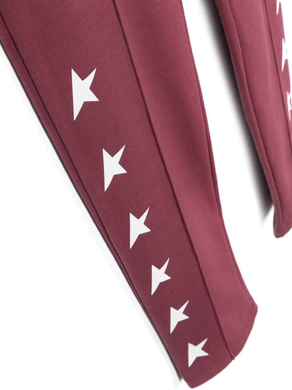 The Best Shops GOLDEN GOOSE: Pantalons de survêtement  - Pantalons De Sport - Rouge Brun