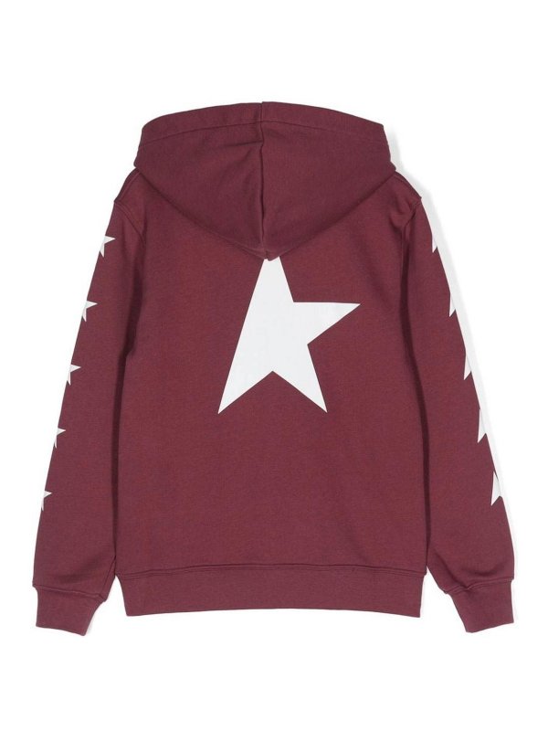 GOLDEN GOOSE: Sweatshirts & Sweaters online - Star-print drop-shoulder hoodie