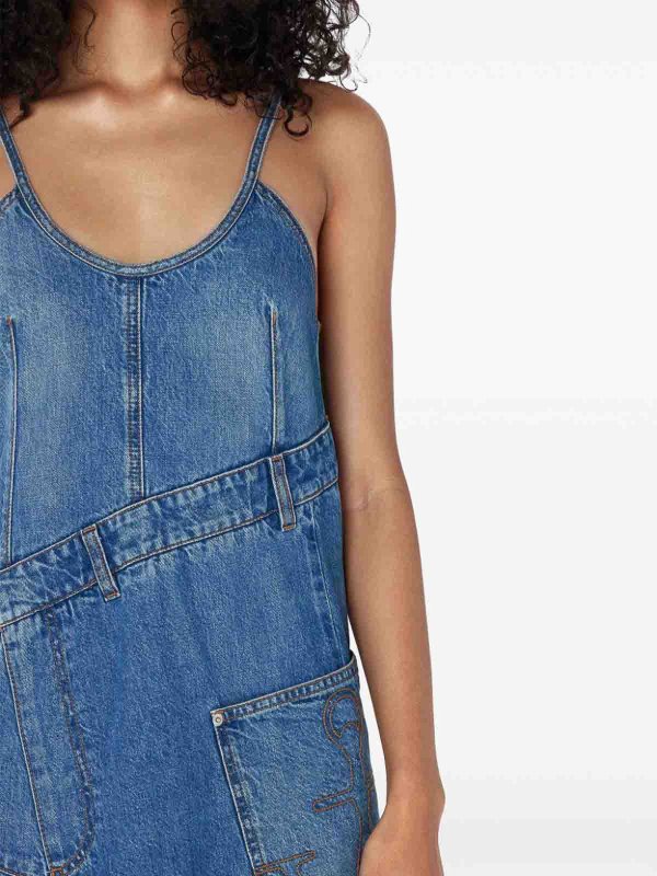 J.W. ANDERSON buy online Asymmetric cotton denim dress