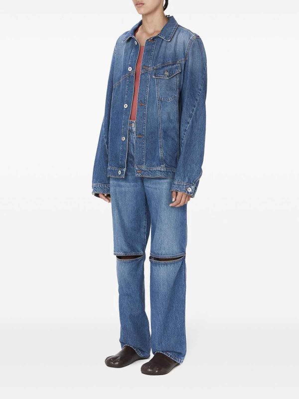 J.W. ANDERSON: Bootcut online - Bootcut Jeans - Dunkles Jeansblau